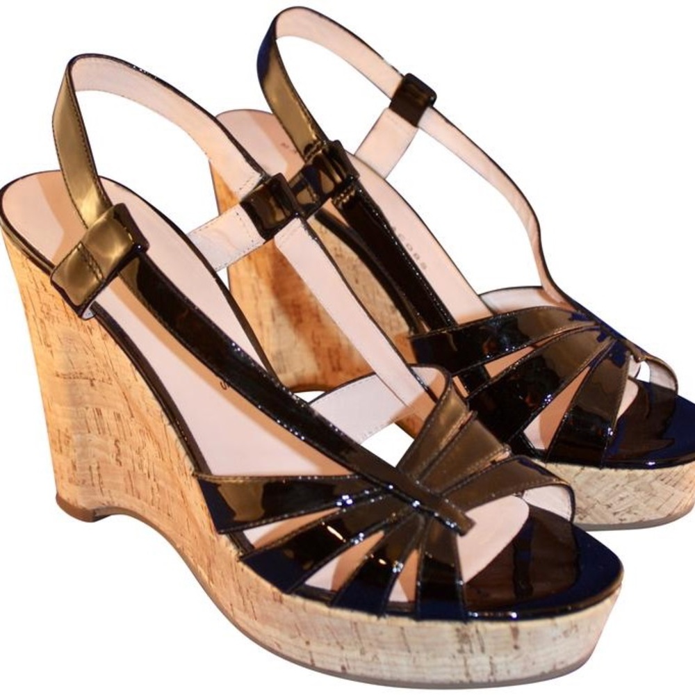 Marc by Marc Jacobs patent leather wedges